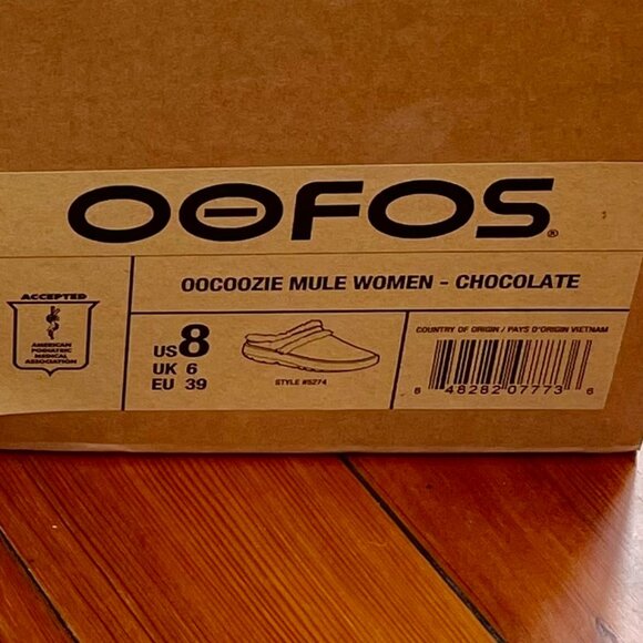 OOFOS OOcoozie Mule Chocolate Slippers Sz 8 Women's - Picture 3 of 6